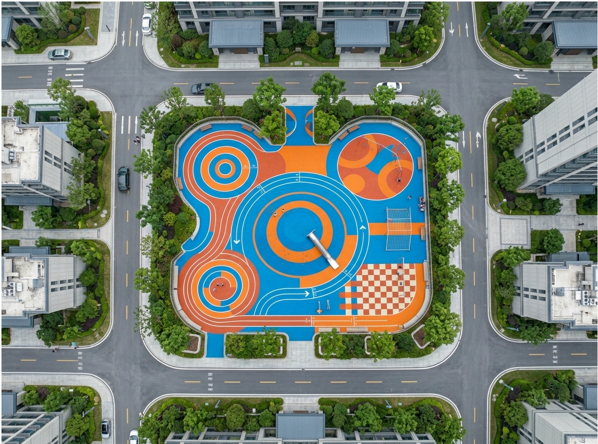 庆阳市混合型塑胶跑道EPDM塑胶跑道 - 厂家
